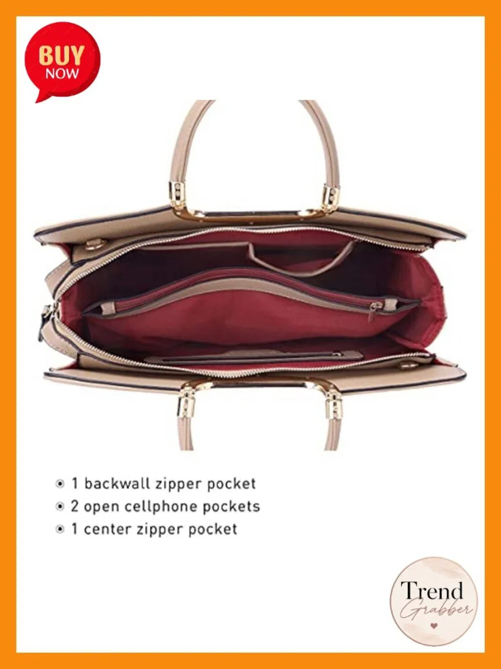 Vegan PU Leather Satchel Purse with Matching Wallet Top Handle Shoulder Bag